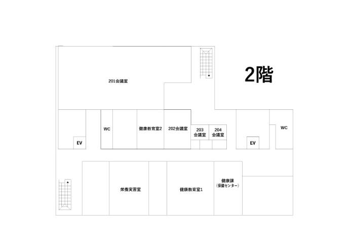 庁舎2階案内図