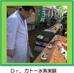 秋フェスに参加 Dr.カトー水素実験