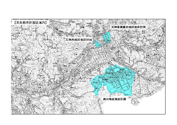 東条都市計画区域内図