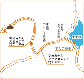 朝光寺ウォーキングマップ