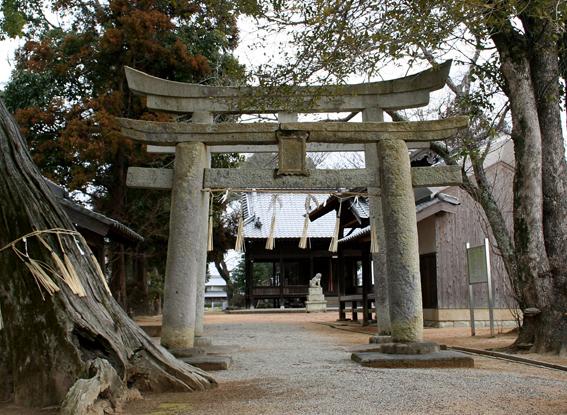 石造明神石鳥居（河高住吉神社）