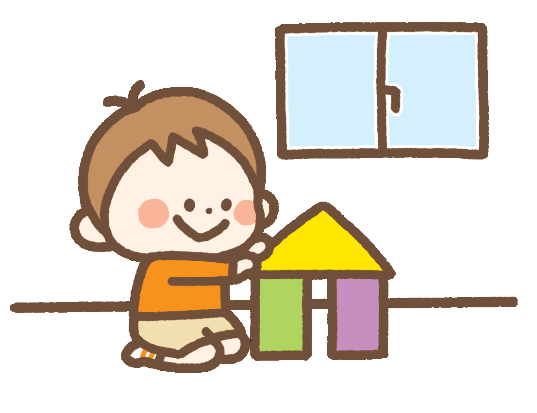 部屋で遊ぶ