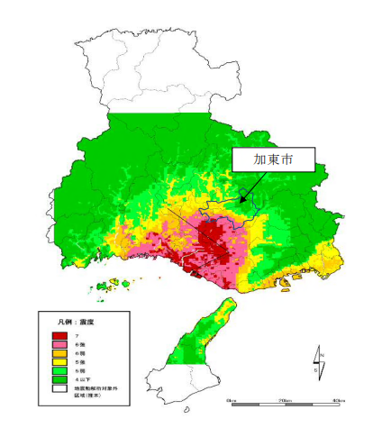 山崎断層主部南東部・草谷断層