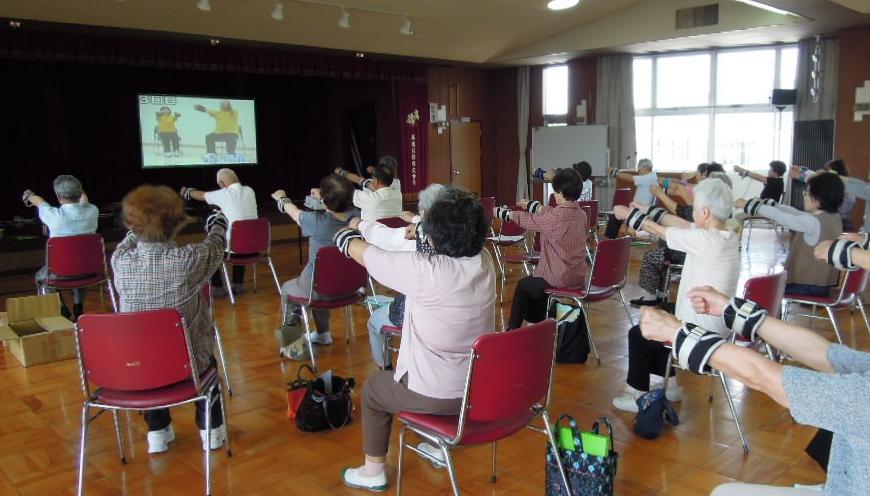 まちかど体操実施の様子