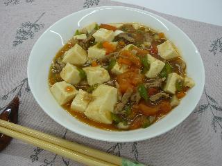 さっぱり麻婆豆腐完成写真