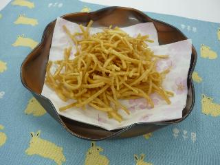 もち麦パスタかりんとう完成写真