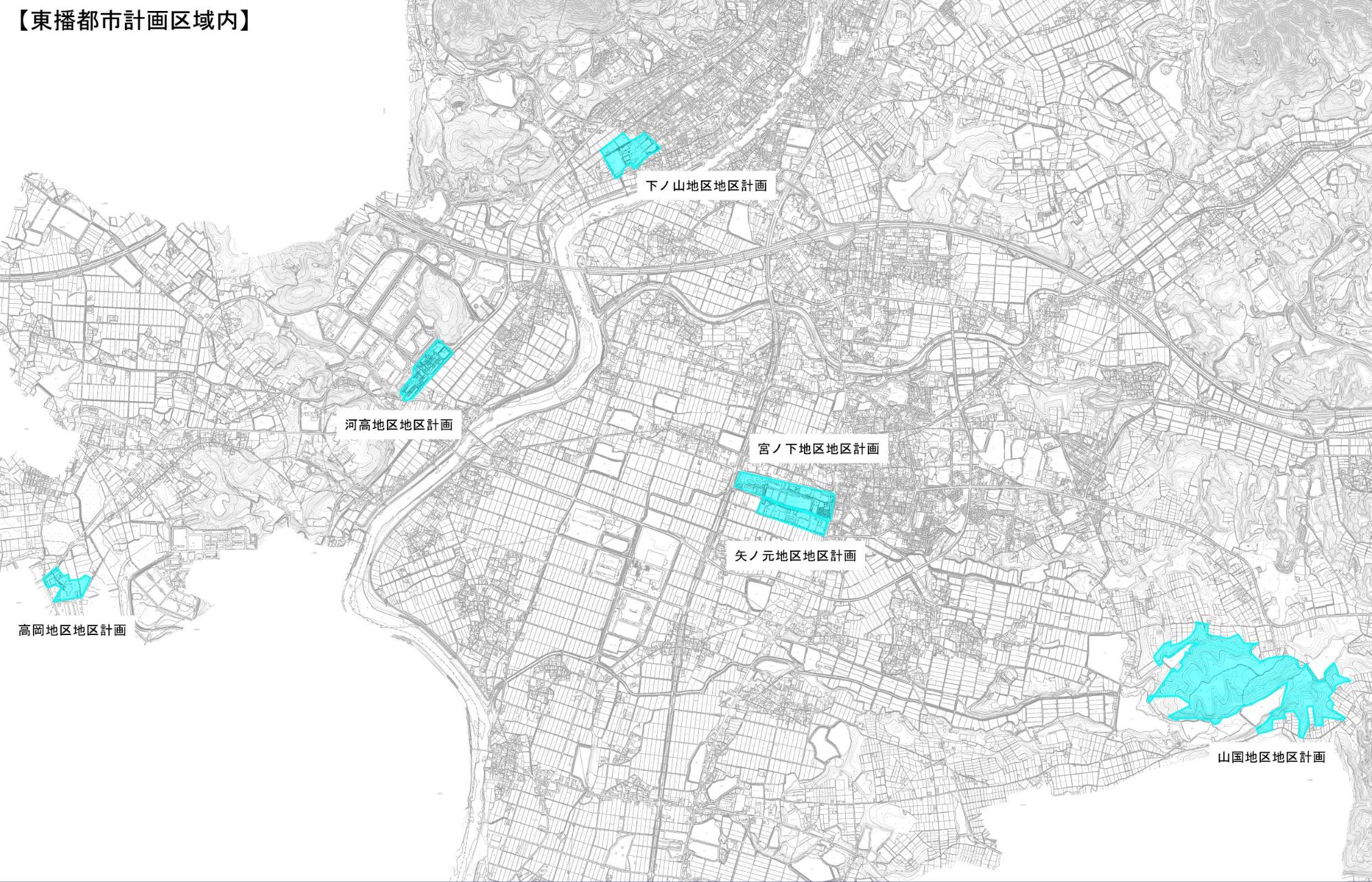 東播都市計画区域内図