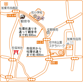 観音寺ウォーキングマップ