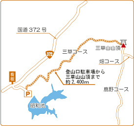 三草山ウォーキングマップ