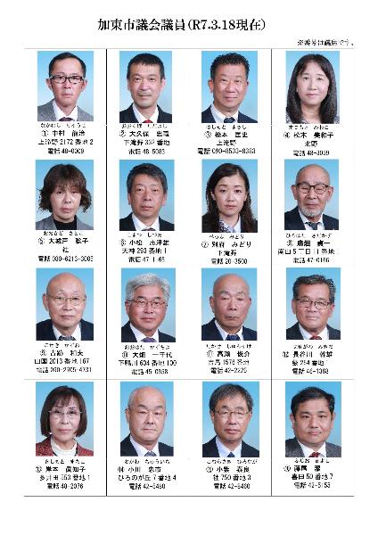 議席順議員名簿