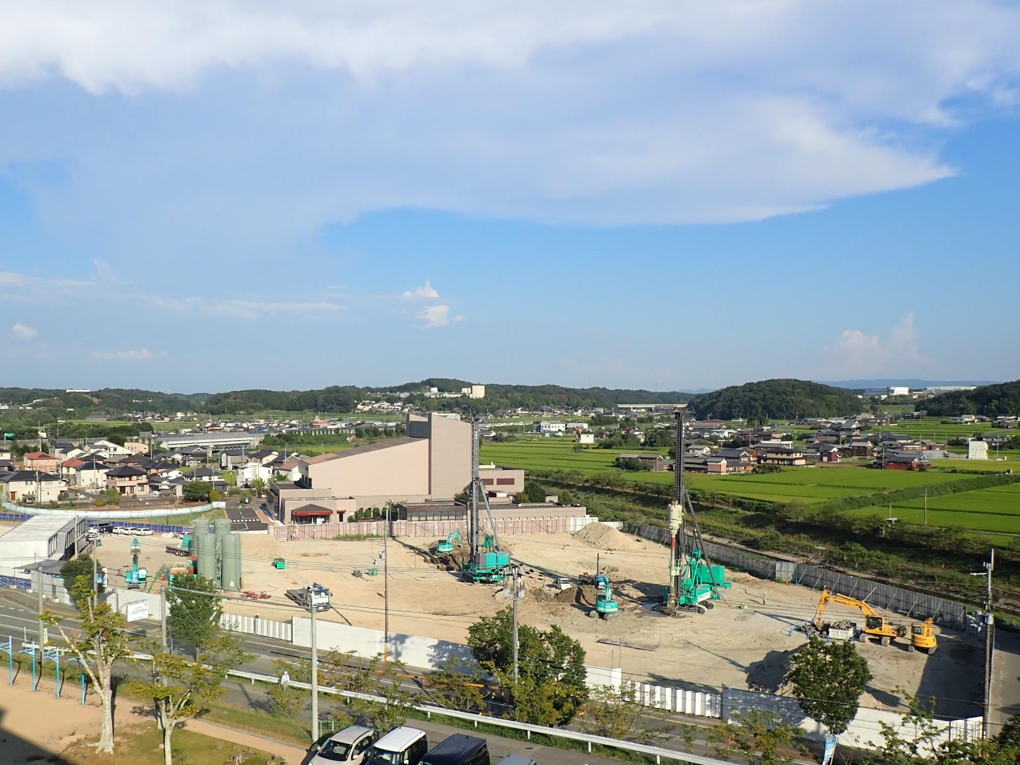 8月屋上から